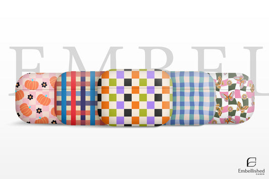 Cute Checker Wave AirPod Case Vibrant Wavy Checkerboard Earphone Cover Trendy Twisted Chessboard AirPod Pro Gen 1 2 3 Gift for Him Her