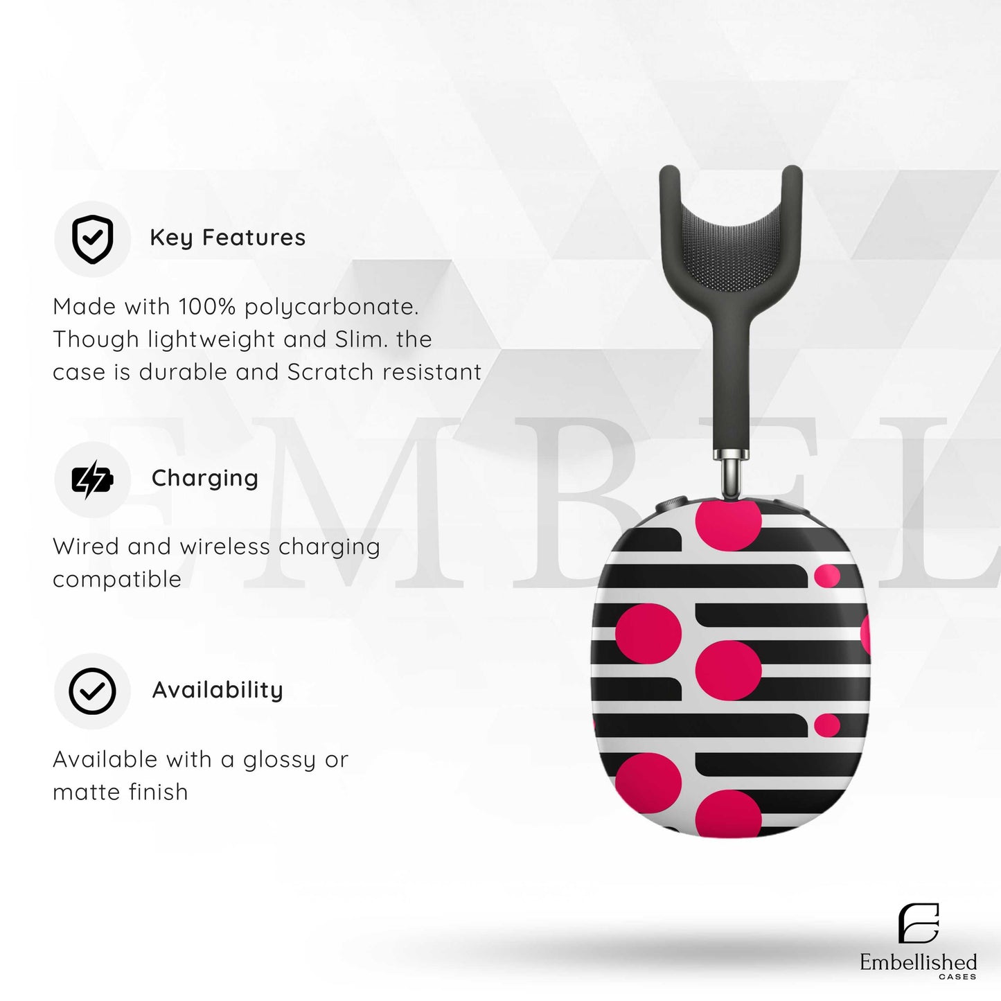 Weekend in Paris Aesthetic Pattern AirPods Max Cover, Colorful Hard Plastic Protective Case, Cute Unique Fun Shell for Color Airpods Max