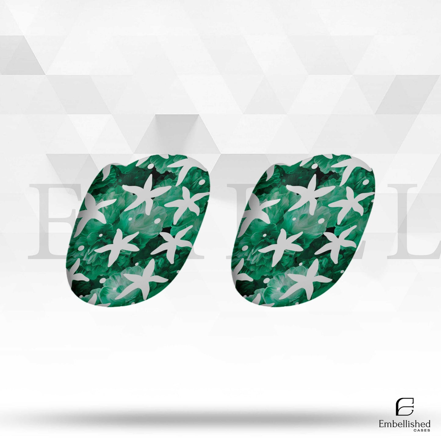 White Passionflower AirPods Max Cover - Vintage Modern Floral Design Headphones | Unique AirPods Max Case