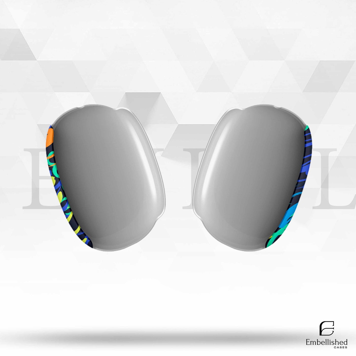 Color Burst Skin for Apple Airpods Max Headphones - Printed Vinyl Wrap Decal Sticker Protective Grip - Colorful Pattern Rainbow