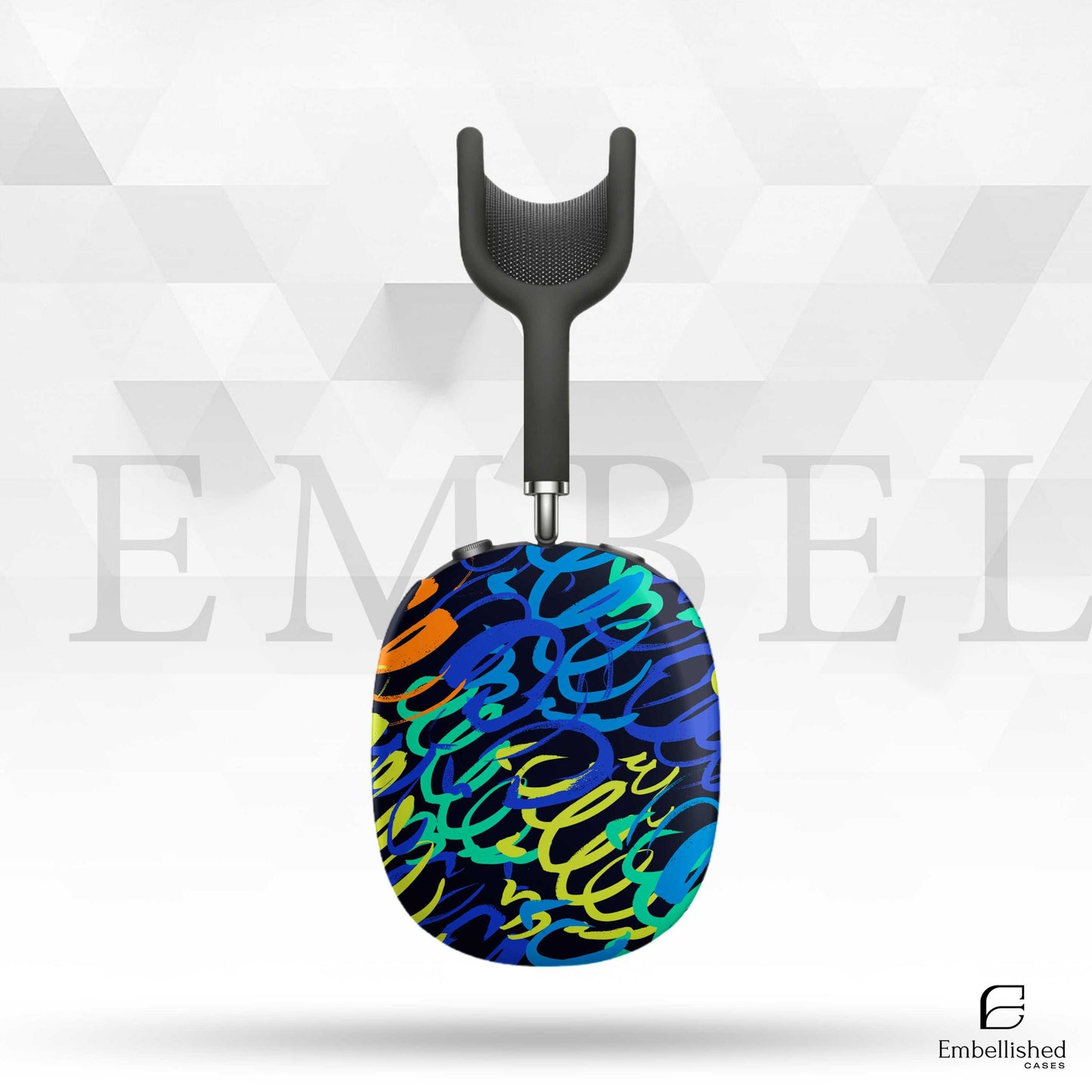 Color Burst Skin for Apple Airpods Max Headphones - Printed Vinyl Wrap Decal Sticker Protective Grip - Colorful Pattern Rainbow