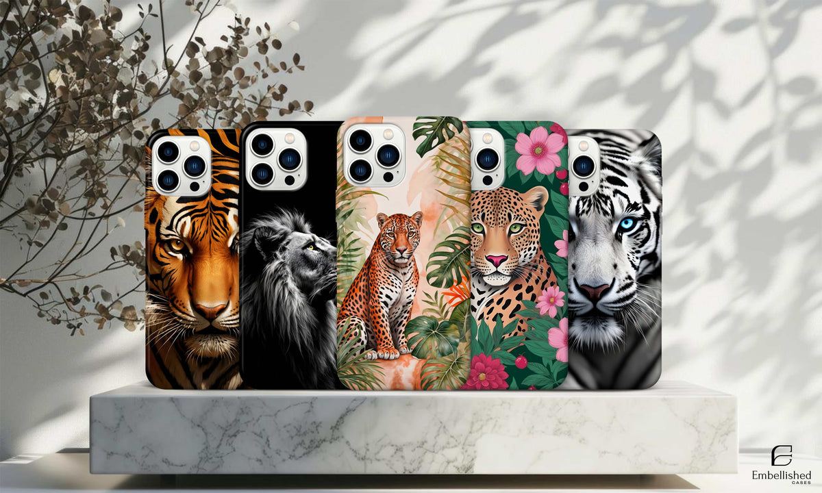 Cute big Cat Phone Case for iPhone 15 14 13 12 11 - Perfect Gift for Cat Lovers Tough Phone Cases