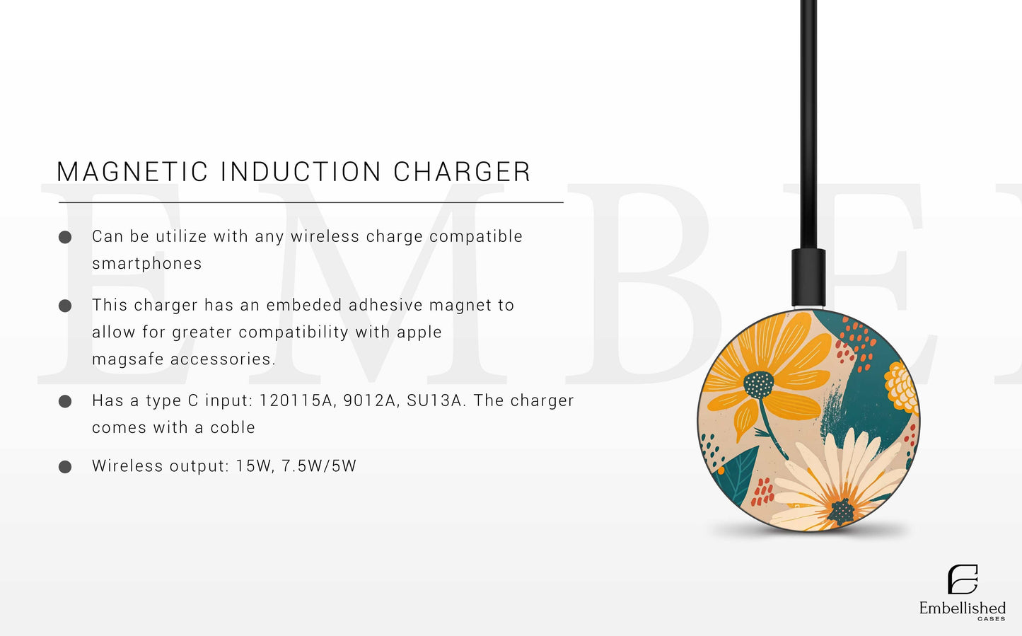 Magnetic Induction Charger Tough Case