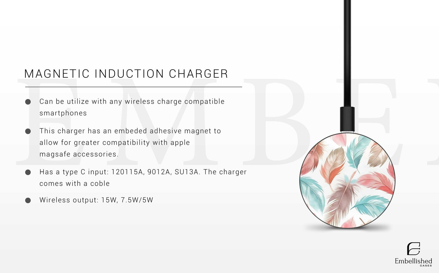 Bohemian Feather Magnetic Phone Case | Stylish & Durable Protection