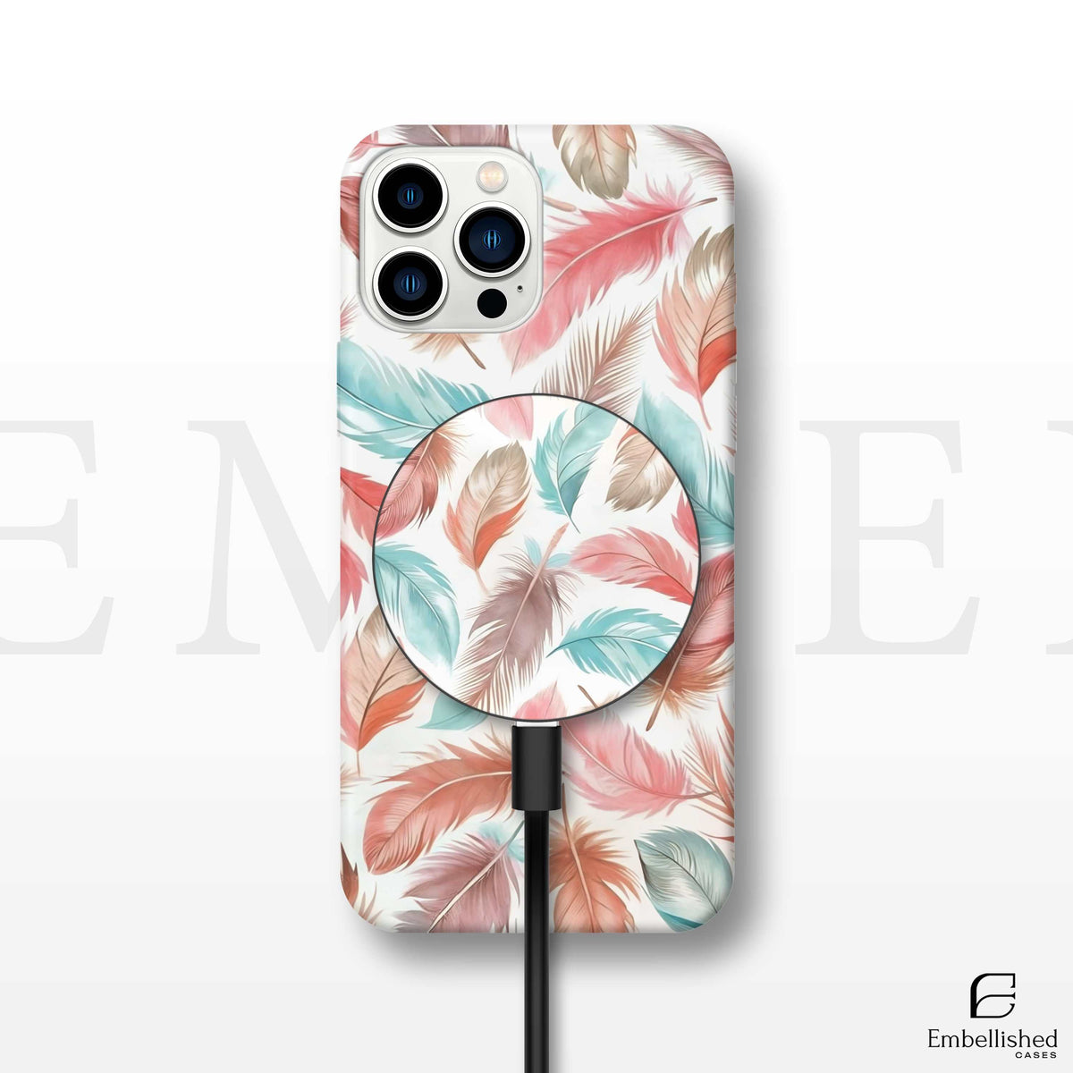 Bohemian Feather Magnetic Phone Case | Stylish & Durable Protection