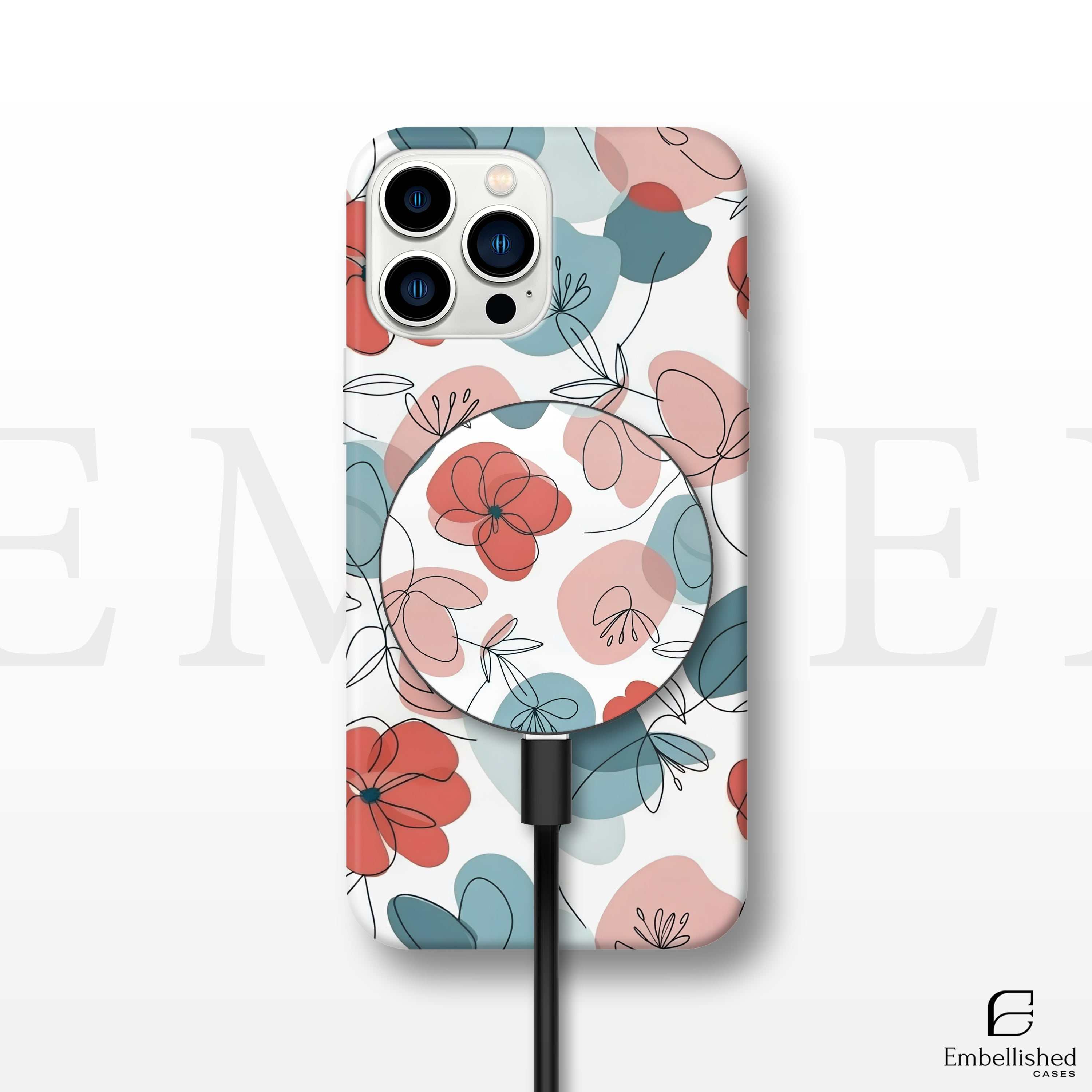 Floral Magnetic Tough Cases Phone Case – iPhone