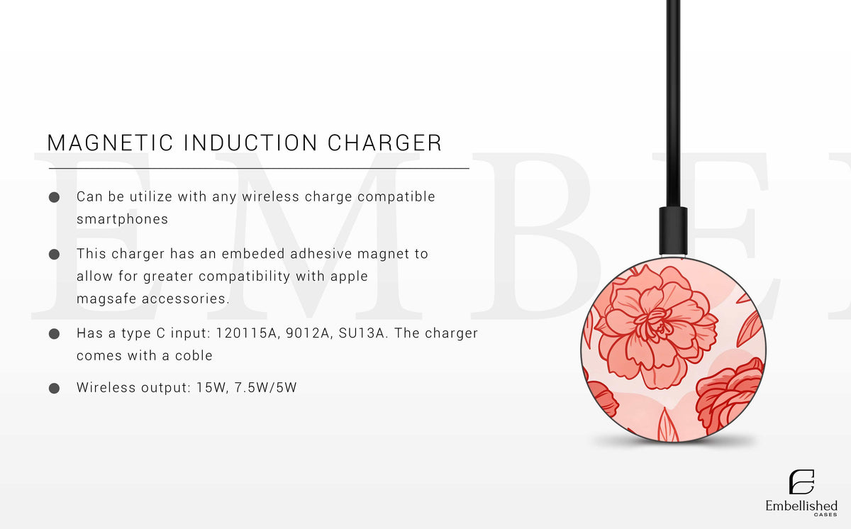 Floral Magnetic Tough Case - Stylish Protection for Your Phone Tropical Hibiscus Flowers Phone Case Cover for iPhone 16 15 14 Samsung Galaxy S25 S24 S23 Google Pixel 9 Pro 9 XL 9 8