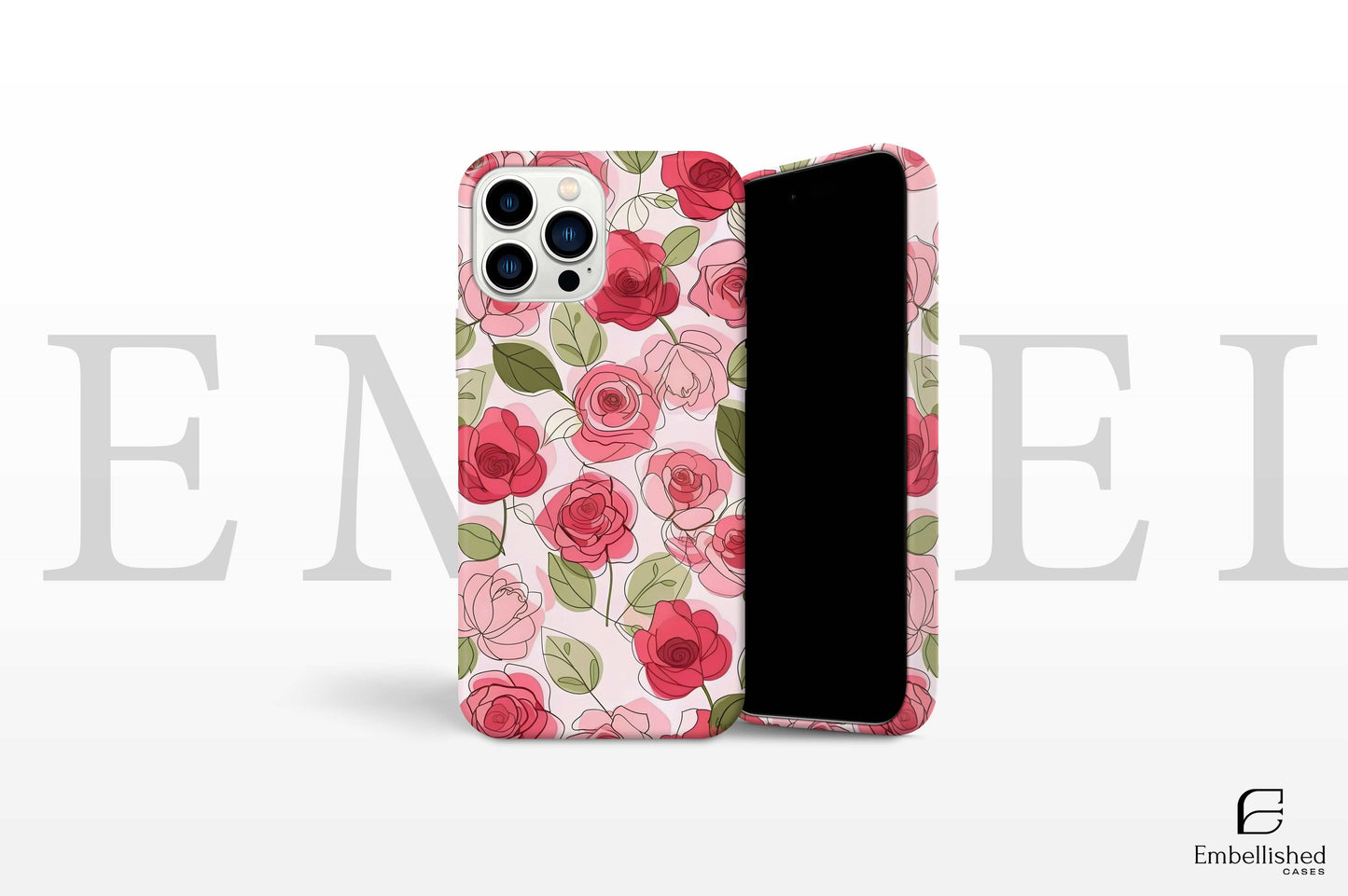 Floral Impact-Resistant Phone Case - Colorful Rose Design for Stylish Protection