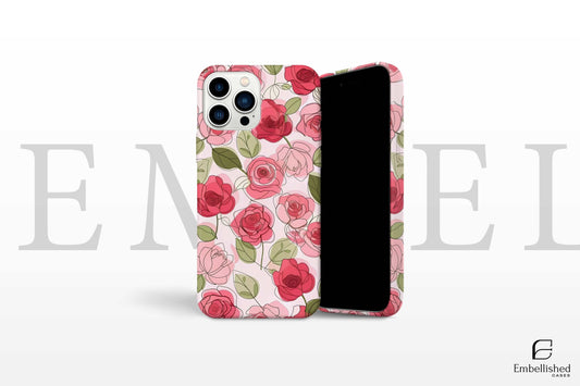 Floral Impact-Resistant Phone Case - Colorful Rose Design for Stylish Protection