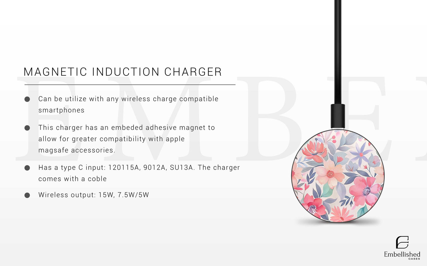 Floral Magnetic Tough Case for iPhone - Durable & Stylish Protection