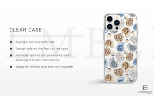 Nautical Clear Phone Case - Ocean-Inspired Coastal Design