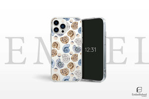Nautical Clear Phone Case - Ocean-Inspired Coastal Design