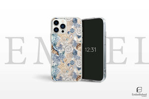 Nautical Clear Phone Case - Ocean-Inspired Coastal Design