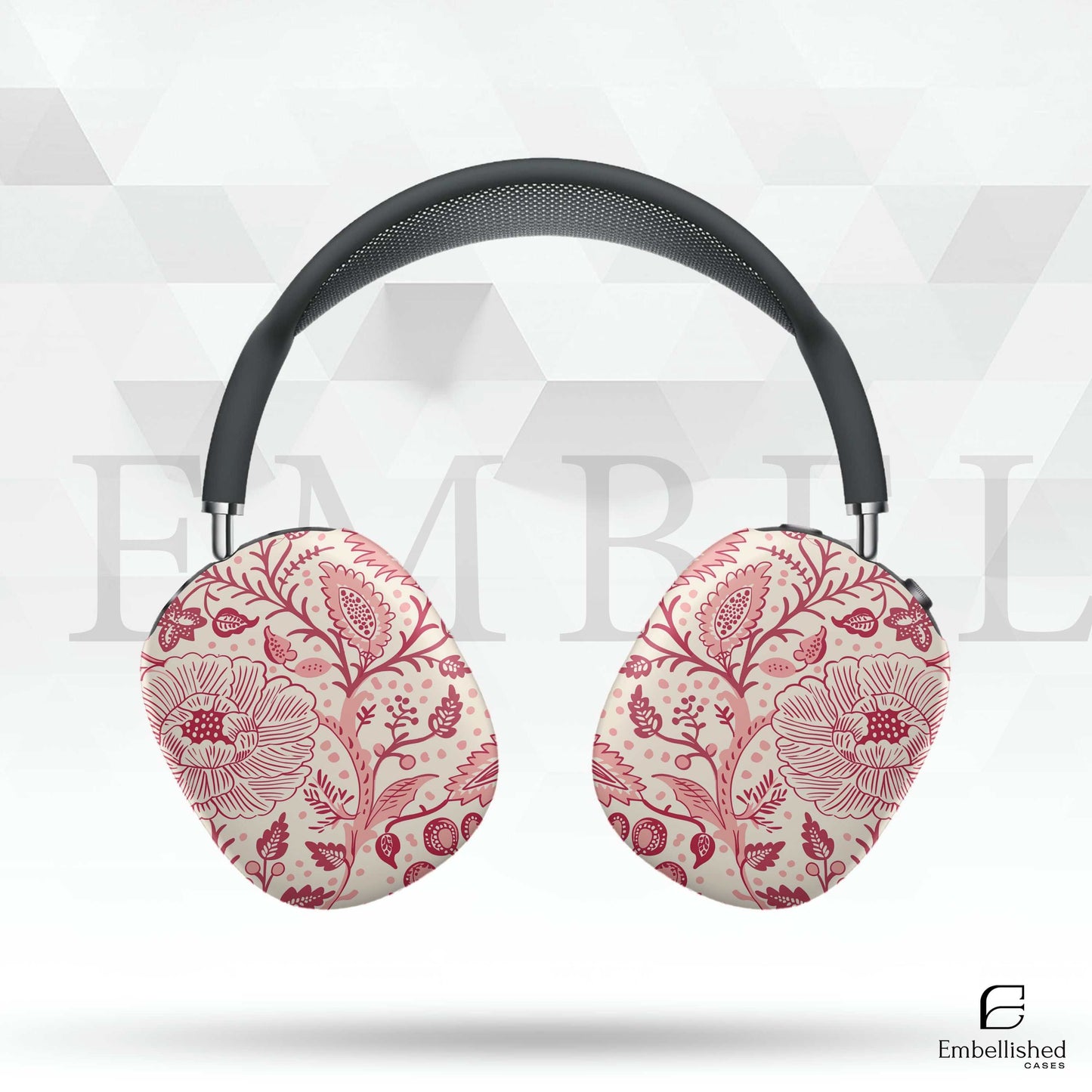 Vintage floral AirPod Max case with durable, lightweight design and scratch resistance