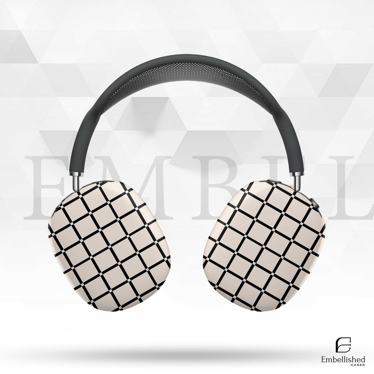 Stylish Grid Design AirPod Max Case - Protective & Trendy