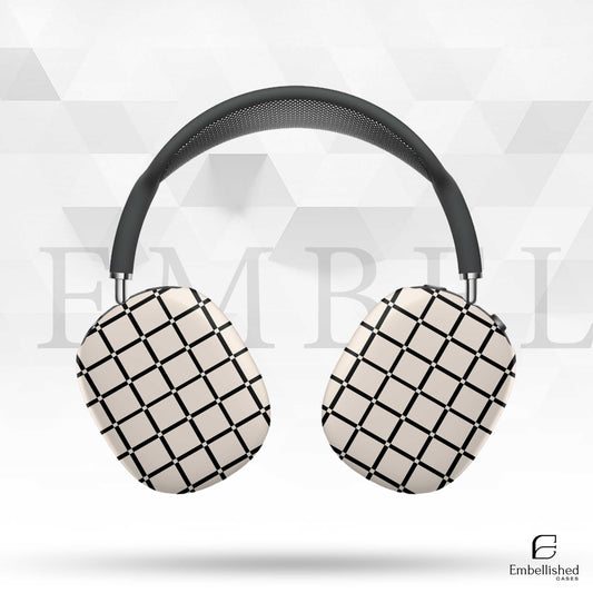 Stylish Grid Design AirPod Max Case - Protective & Trendy