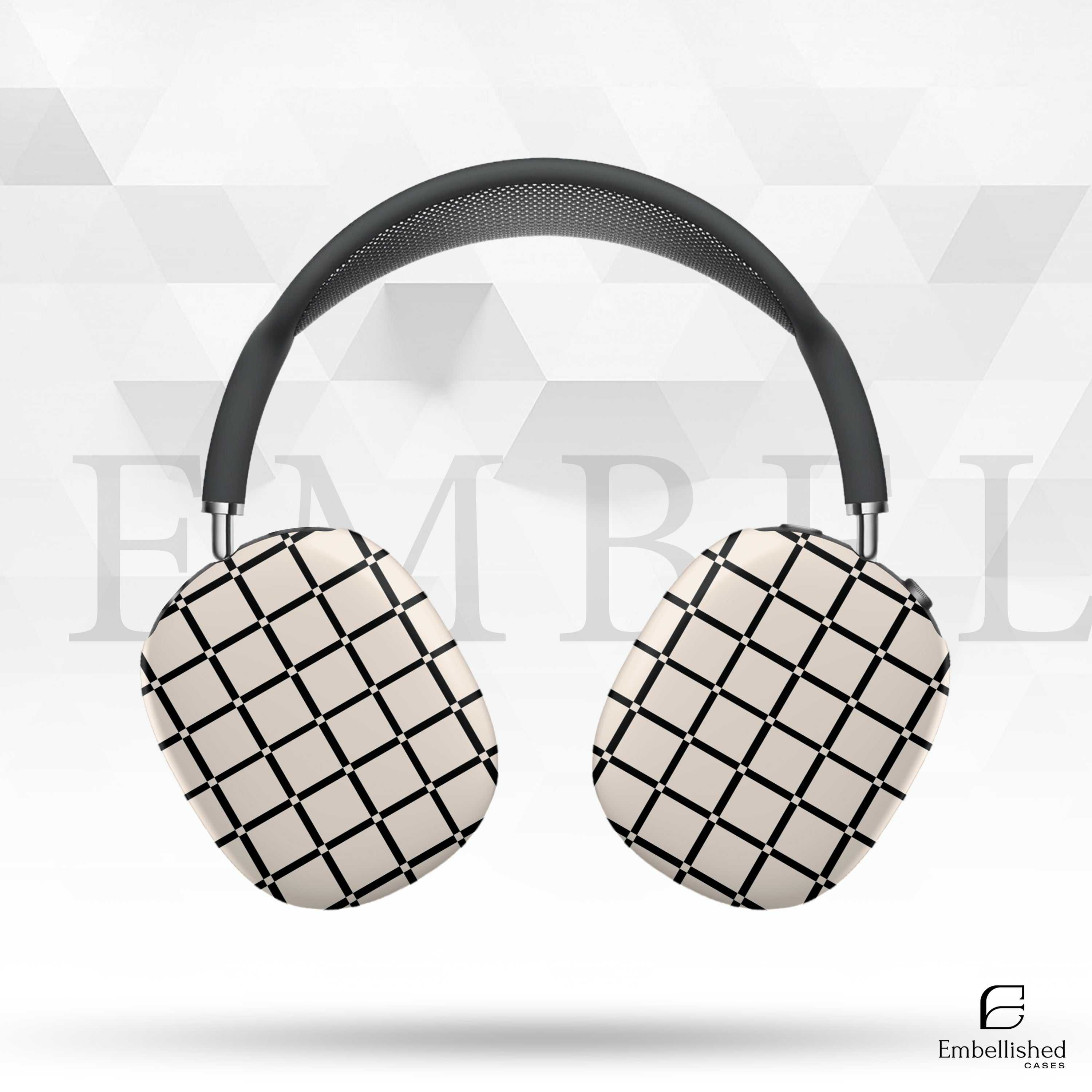 Stylish Grid Design AirPod Phone Case – iPhone