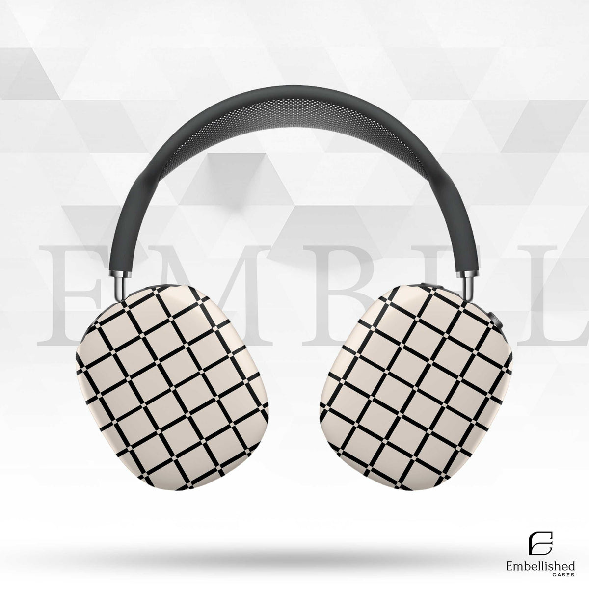 Stylish Grid Design AirPod Max Case - Protective & Trendy