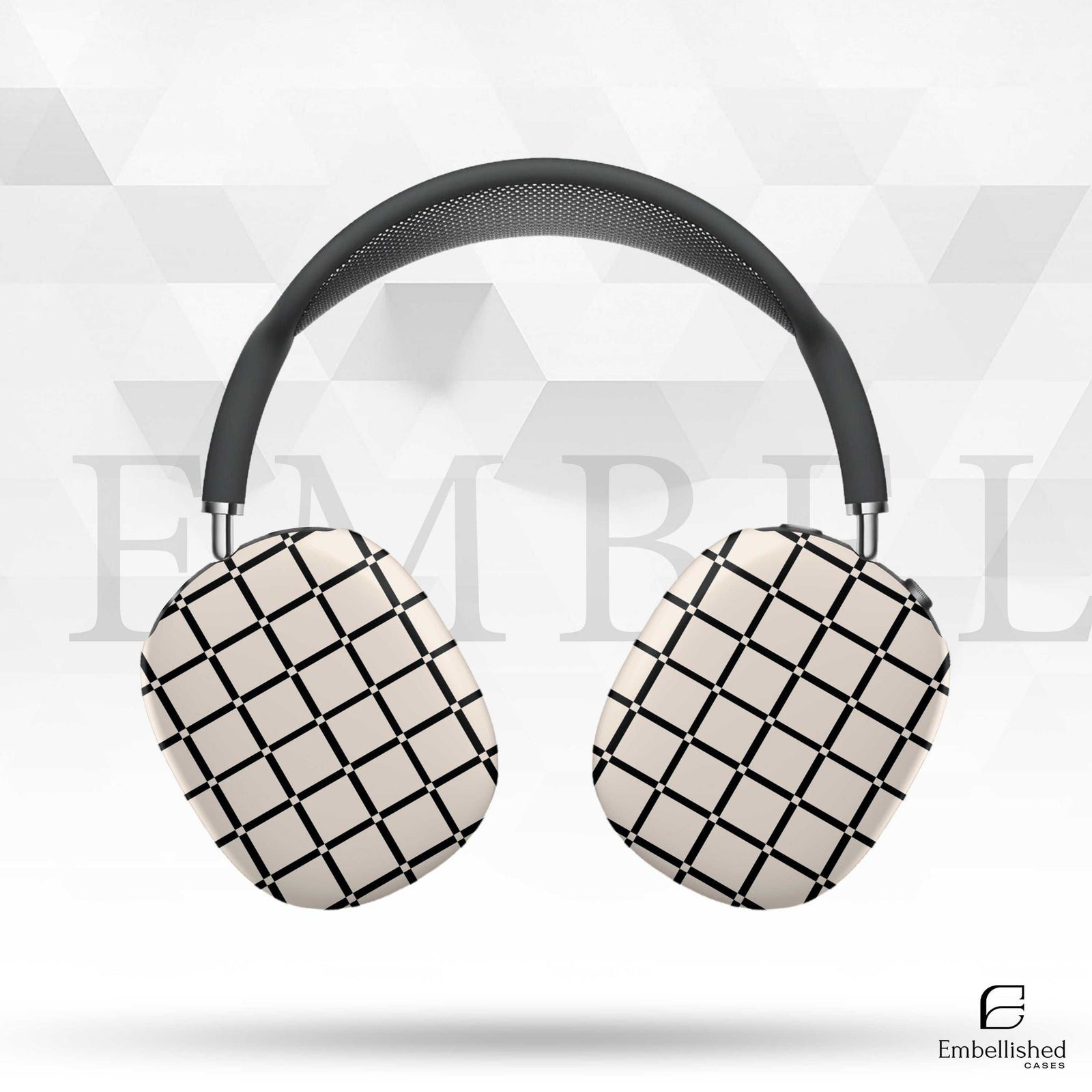 Stylish Grid Design AirPod Max Case - Protective & Trendy