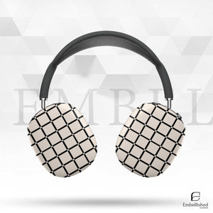 Stylish Grid Design AirPod Max Case - Protective & Trendy