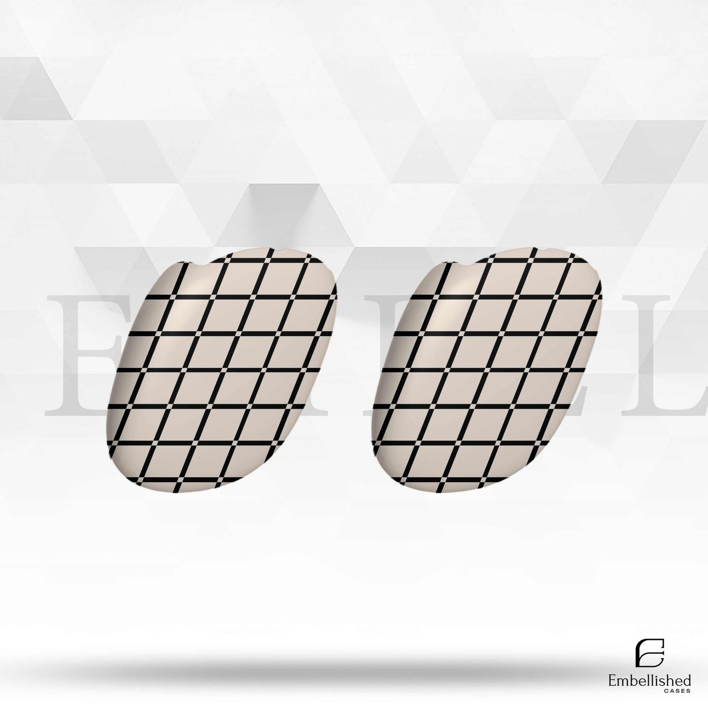 Stylish Grid Design AirPod Max Case - Protective & Trendy