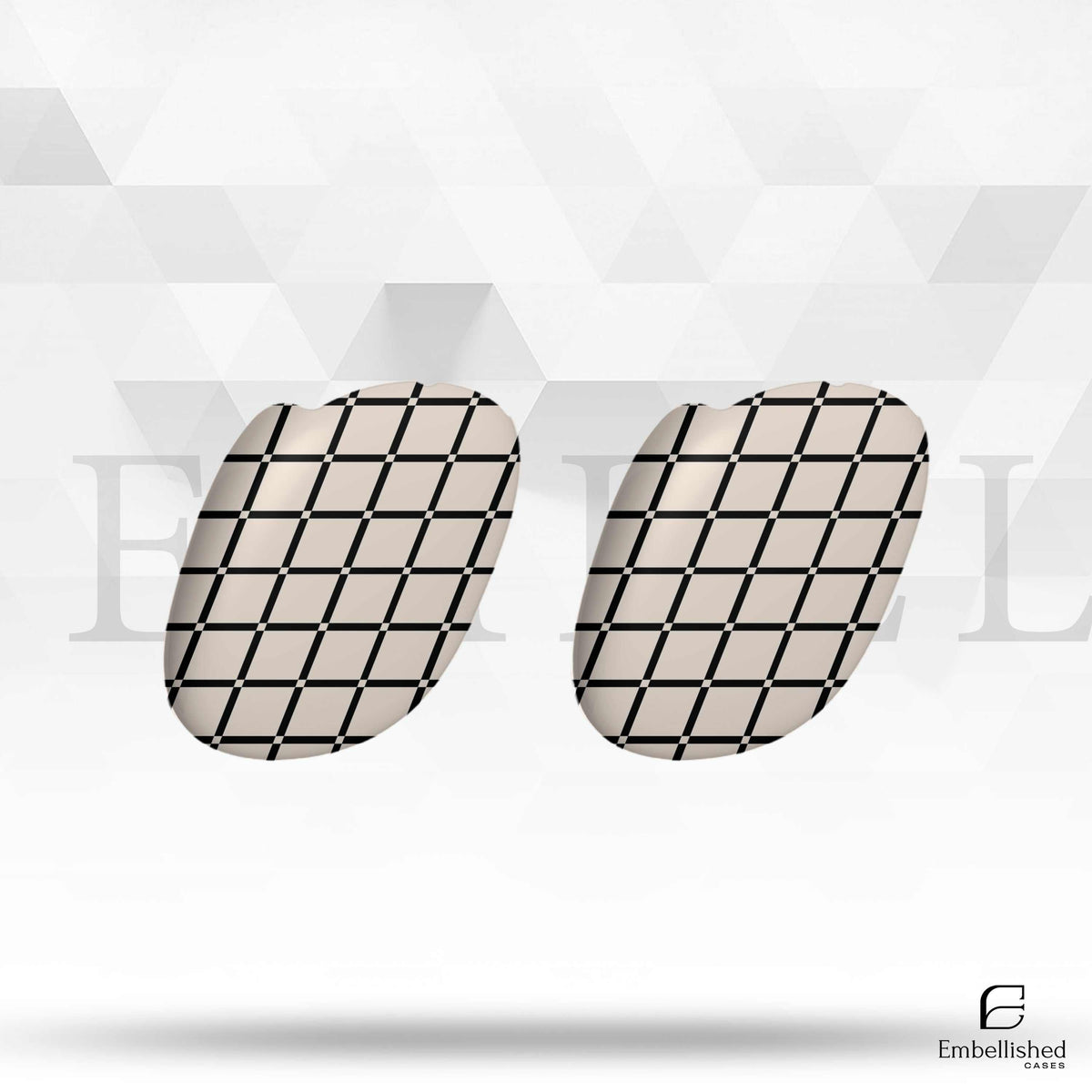 Stylish Grid Design AirPod Max Case - Protective & Trendy