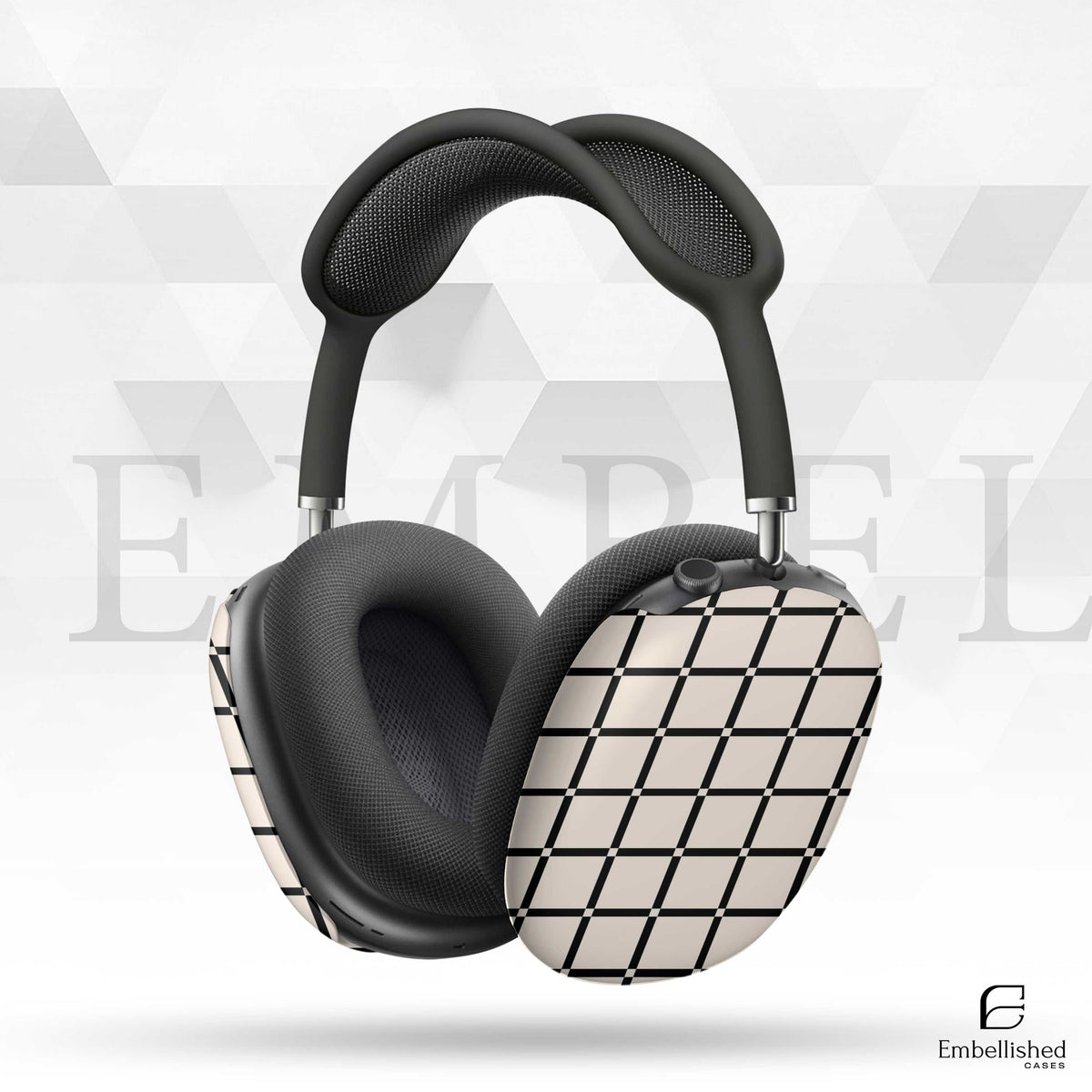 Stylish Grid Design AirPod Max Case - Protective & Trendy