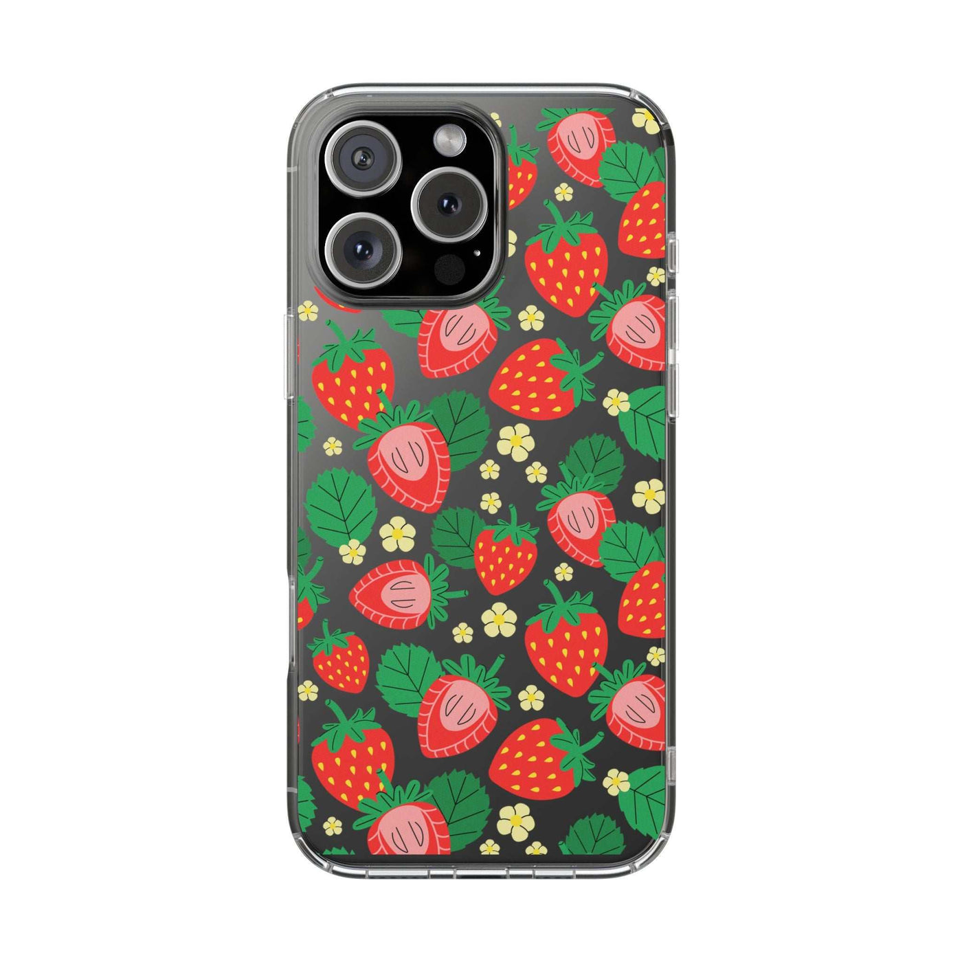 Fruit Stickers Summer Aesthetic Eat Your Veggies Clear iPhone Case For iPhone 14, iPhone 13, iPhone 12, iPhone 16 Pro, 15 Pro Max Cover