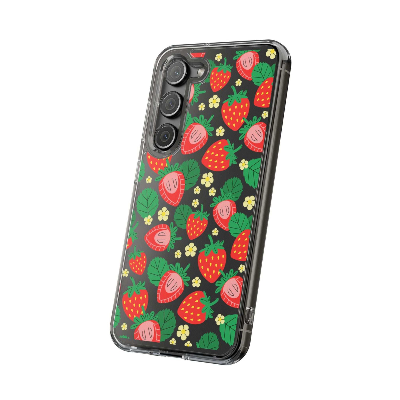 Fruit Stickers Summer Aesthetic Eat Your Veggies Clear iPhone Case For iPhone 14, iPhone 13, iPhone 12, iPhone 16 Pro, 15 Pro Max Cover