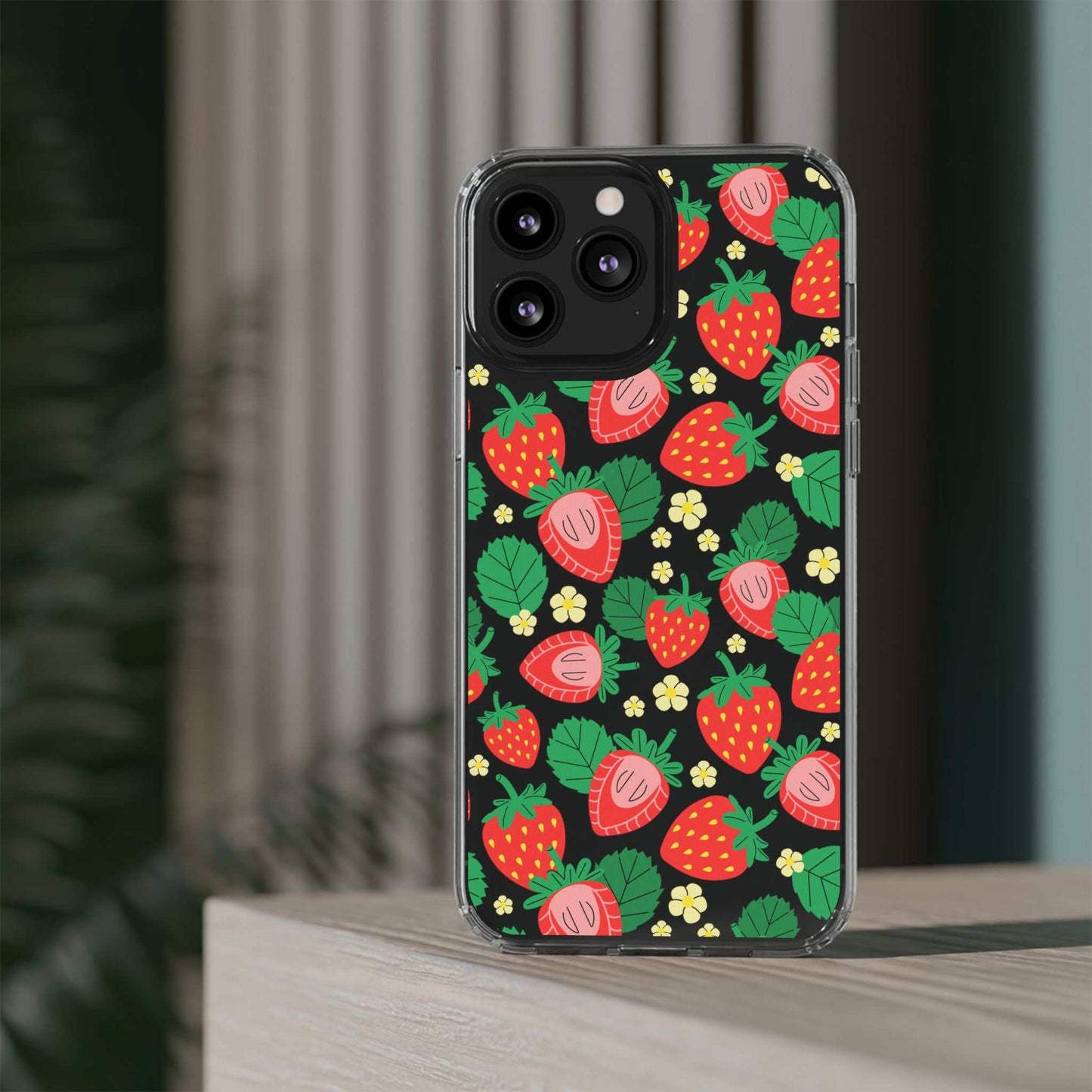 Fruit Stickers Summer Aesthetic Eat Your Veggies Clear iPhone Case For iPhone 14, iPhone 13, iPhone 12, iPhone 16 Pro, 15 Pro Max Cover