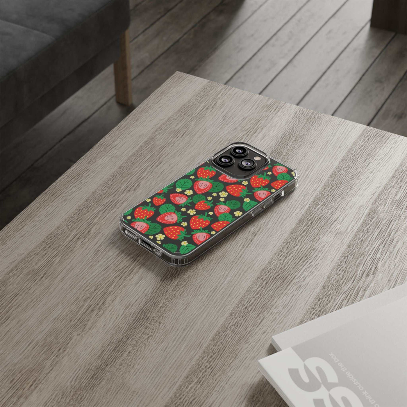 Fruit Stickers Summer Aesthetic Eat Your Veggies Clear iPhone Case For iPhone 14, iPhone 13, iPhone 12, iPhone 16 Pro, 15 Pro Max Cover