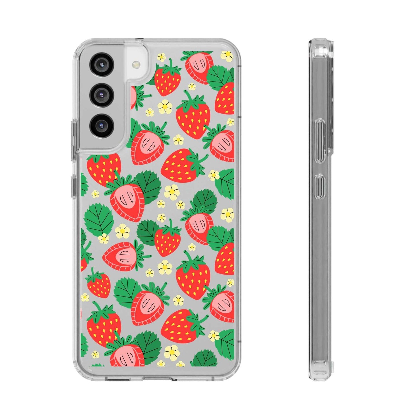 Fruit Stickers Summer Aesthetic Eat Your Veggies Clear iPhone Case For iPhone 14, iPhone 13, iPhone 12, iPhone 16 Pro, 15 Pro Max Cover