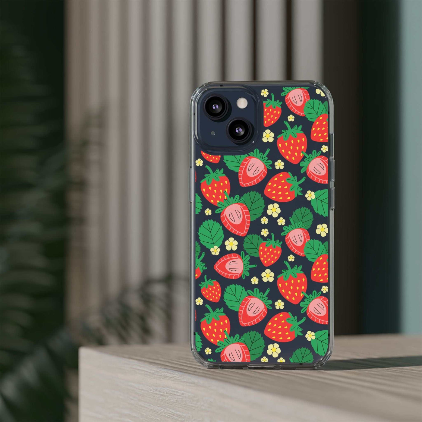 Fruit Stickers Summer Aesthetic Eat Your Veggies Clear iPhone Case For iPhone 14, iPhone 13, iPhone 12, iPhone 16 Pro, 15 Pro Max Cover
