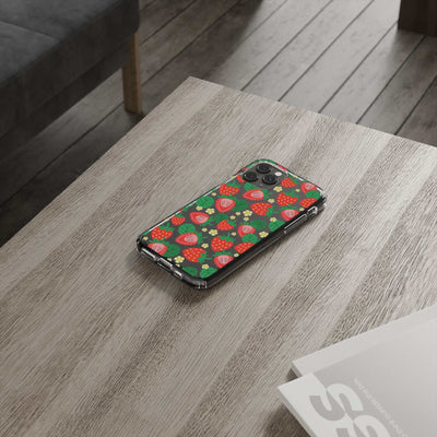 Fruit Stickers Summer Aesthetic Eat Your Veggies Clear iPhone Case For iPhone 14, iPhone 13, iPhone 12, iPhone 16 Pro, 15 Pro Max Cover