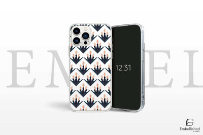 Clear vintage floral phone case with impact resistance and shock absorption, compatible with iPhone, Samsung Galaxy, Huawei, and Google Pixel models