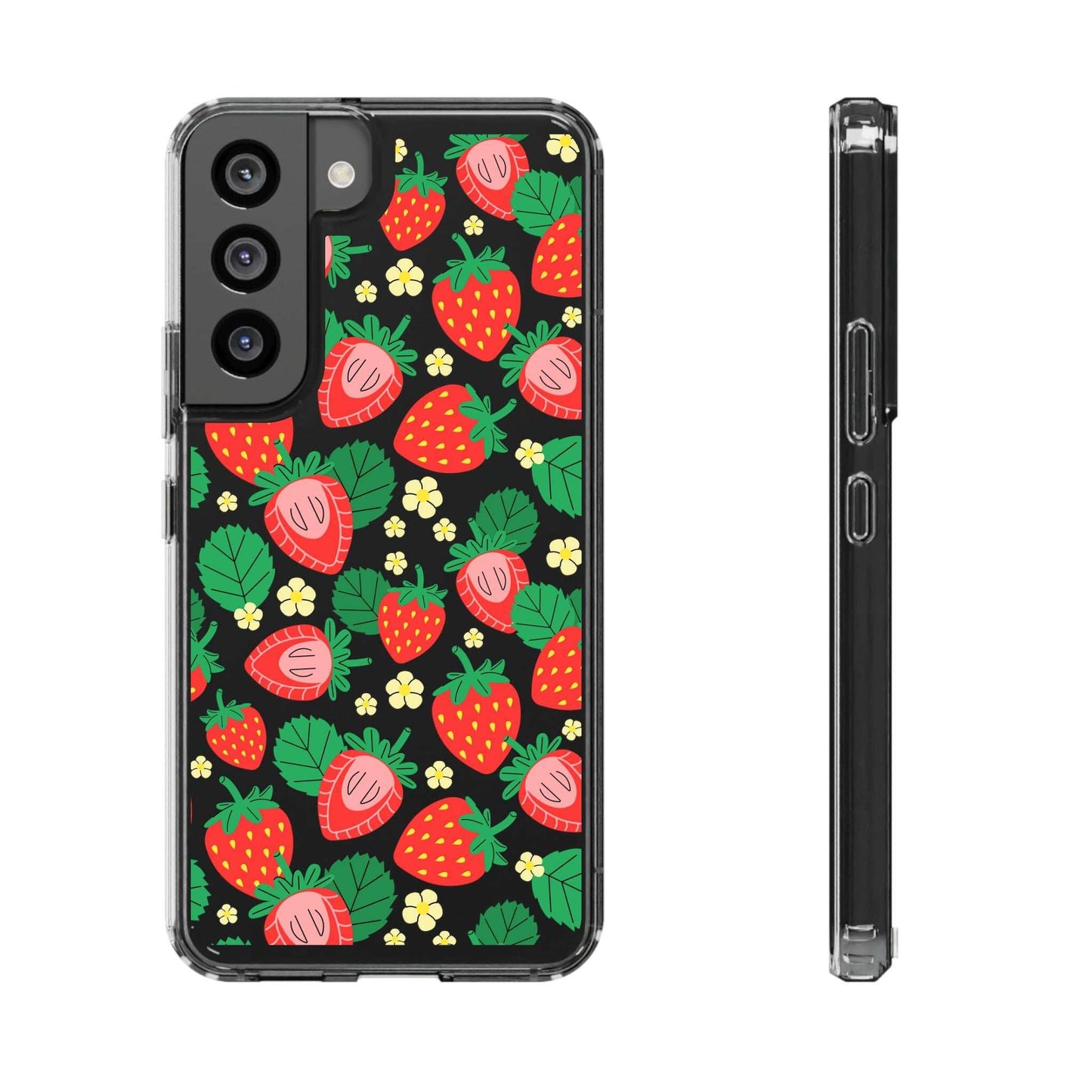 Fruit Stickers Summer Aesthetic Eat Your Veggies Clear iPhone Case For iPhone 14, iPhone 13, iPhone 12, iPhone 16 Pro, 15 Pro Max Cover