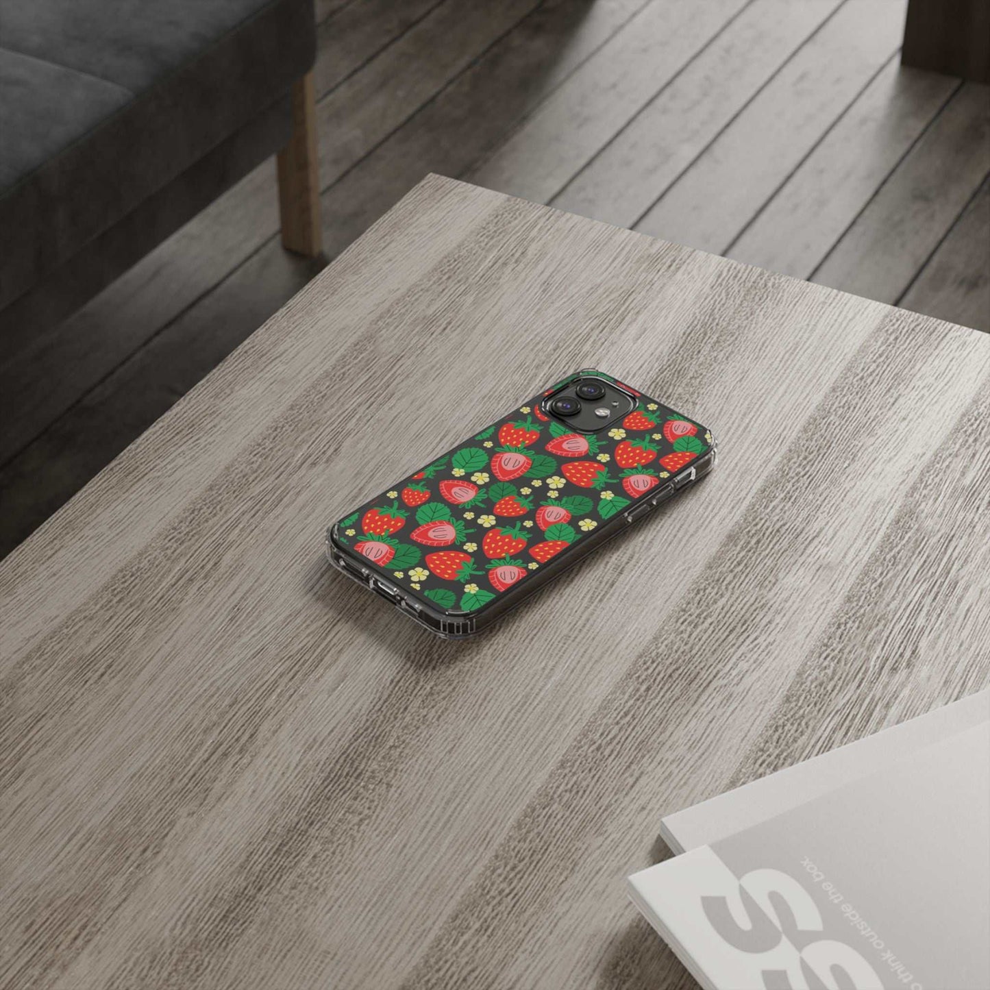 Fruit Stickers Summer Aesthetic Eat Your Veggies Clear iPhone Case For iPhone 14, iPhone 13, iPhone 12, iPhone 16 Pro, 15 Pro Max Cover