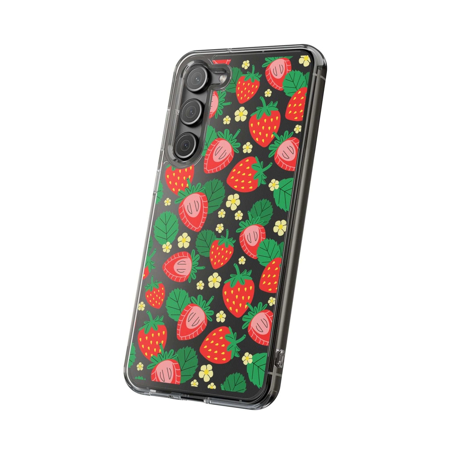 Fruit Stickers Summer Aesthetic Eat Your Veggies Clear iPhone Case For iPhone 14, iPhone 13, iPhone 12, iPhone 16 Pro, 15 Pro Max Cover