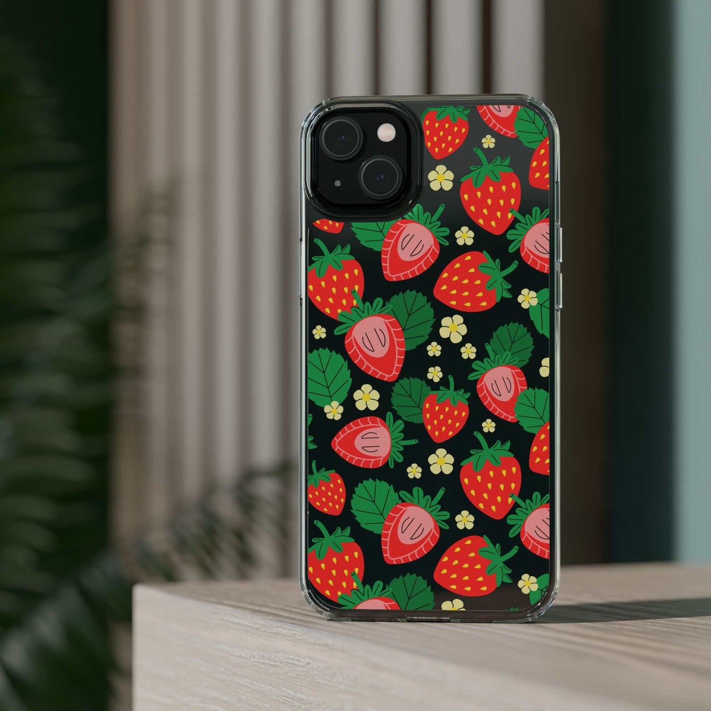 Fruit Stickers Summer Aesthetic Eat Your Veggies Clear iPhone Case For iPhone 14, iPhone 13, iPhone 12, iPhone 16 Pro, 15 Pro Max Cover