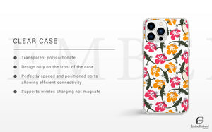 Tropical Hibiscus & Gecko Floral Design - Embellished Cases