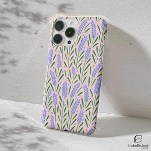 Lavender Field Tough Phone Case - Floral Protective Phone Case
